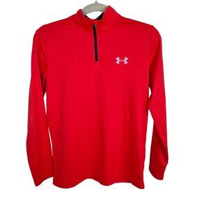 Under Armour Youth HeatGear Loose 1/4-Zip Pullover Red Size L
